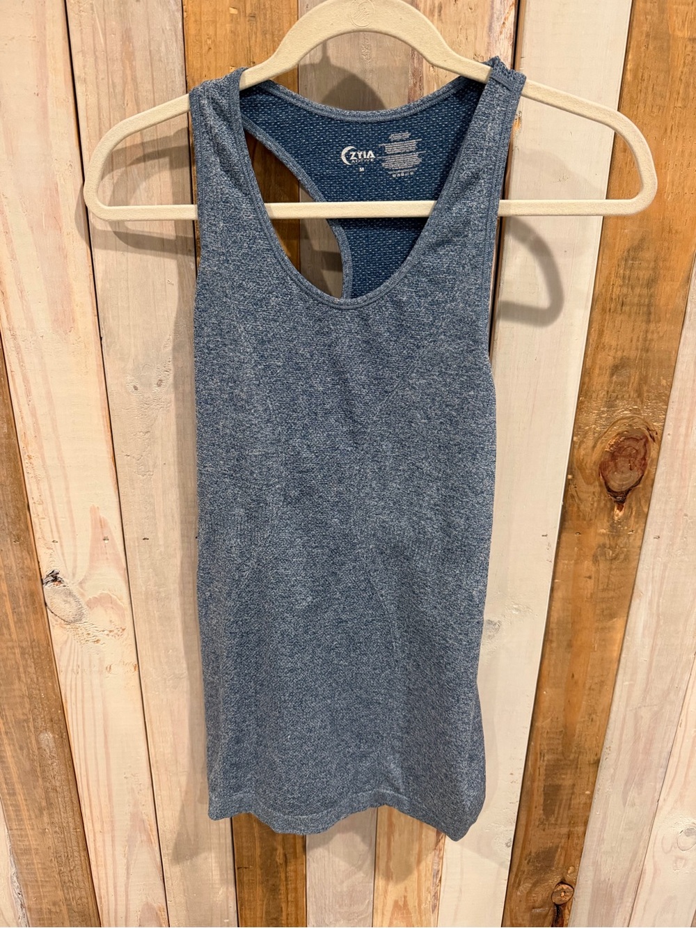 ZYIA Active Heathered Blue Sports Tank